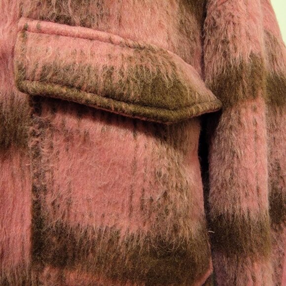 NWOT Vici On the Move Pink and Brown Plaid Shacket - Picture 12 of 16